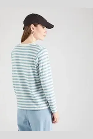 Iriedaily Langarmshirt (1-tlg) Plain/ohne Details blau L