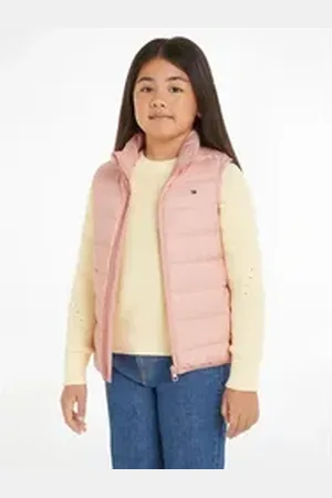 Tommy Hilfiger Steppweste U ESSENTIAL LIGHT DOWN VEST Kinder bis 16 Jahre mit Logostickerei rosa 5 (110)