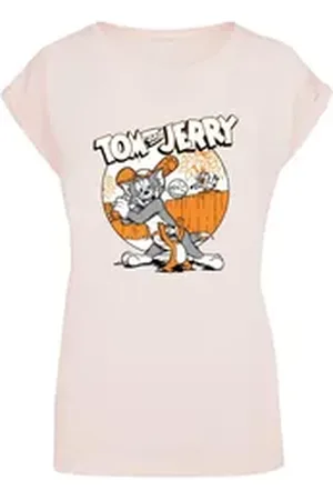 Absolute Cult T-Shirt Damen Ladies Tom and Jerry - Baseball T-Shirt (1-tlg) rosa L