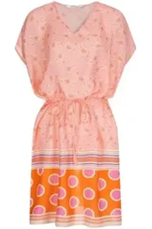 Codello Tunika Trend-Tunika mit Paisley- und Lemon-Print Paisley- und Printmuster orange
