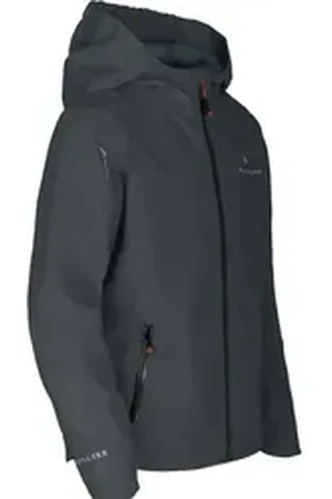 Bergson Regenjacke LIO Kinder Regenjacke, Netzfutter, 12000 mm Wassersäule, Normalgrößen, du grau 128