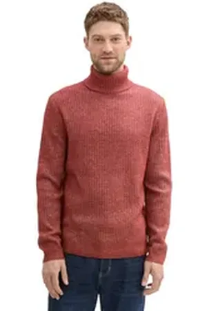 TOM TAILOR Rollkragenpullover mit Rollkragen rot XL