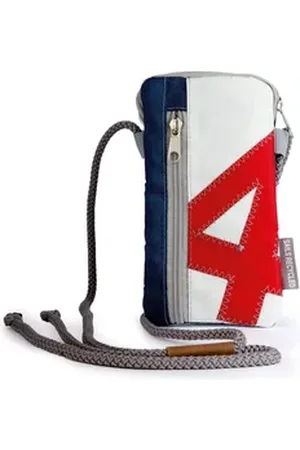 360° 360Grad Umhängetasche Handytasche & Portemonnaie unisex, verstellbare Kordel grau weiß