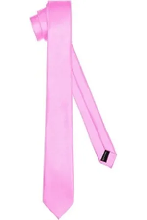 Ladeheid Krawatte Klassische Herren Krawatte glänzend Vielfältige Farben TMS-5 150cmx5cm (1-St) rosa