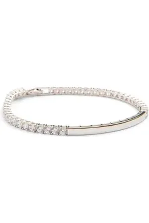 Amoonic Armband Damen Tennisarmband Serena aus 925er Silber oder hochwertig vergoldet (inkl. Schmucktäschchen), Tennisarmband, Silber, Gold oder Rosegold vergoldet Zirkonias Identarmband Geschenk silberfarben