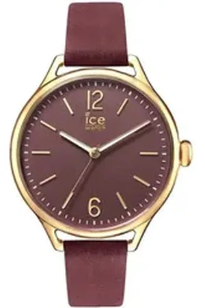 Ice-Watch Quarzuhr, - Ice Time Red Champagne - mit Lederarmband