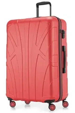 SUITLINE Trolley S1, 4 Rollen, Großer Reisekoffer XL Koffer mit Erweiterung, Rollkoffer TSA 110 L