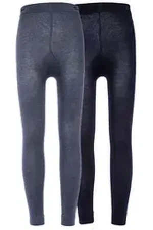 Ewers Strickstrumpfleggings Legging 2er Pack Uni (2 St) schwarz 110-116