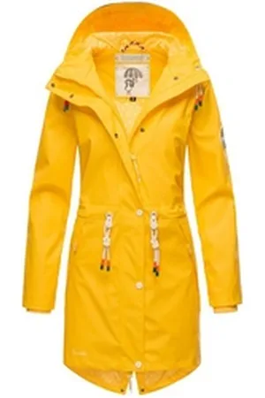 Navahoo Regenjacke Tropical Stormoo Wasserdichter Damen Outdoor Regenmantel gelb XS (34)