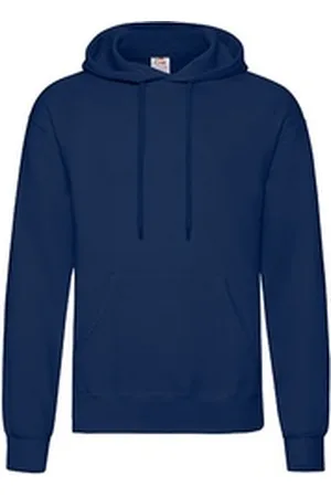 Fruit Of The Loom Hoodie Kapuzen Sweater Sweat Innen angeraut blau XXL