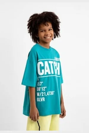 Gulliver T-Shirt mit coolen Schriftprints blau 146