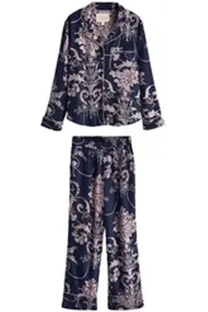 Laura Ashley Pyjama Pyjama mit Knopfleiste (2 tlg) blau 54 (GB: 26)