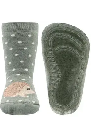 Ewers ABS-Socken Stoppersocken Igel grün 21-22