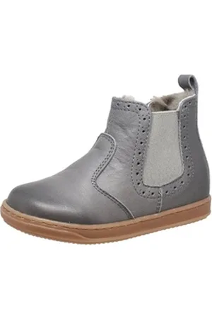 Dianetti 3470A Winter Stiefel Kinder Schuhe Leder Lammfell Grau Schnürstiefelette EUR 25