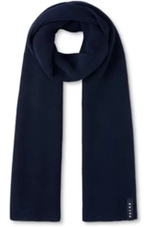 Falke Schal, (1-St), aus reiner Schurwolle blau
