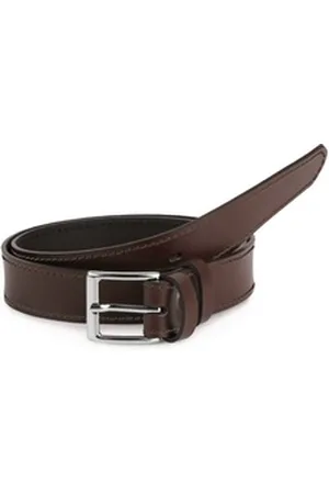 Ladeheid Ledergürtel Kinder Gürtel Ledergürtel 2,5 cm Breit K1D5 braun 60 cm
