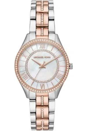 Michael Kors Quarzuhr LAURYN MK3979, Armbanduhr, Damenuhr, analog, Edelstahlarmband silberfarben