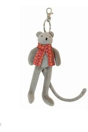 Moulin Roty Schlüsselanhänger Schlüsselring mit Karabiner Plüschtier Stofftier
