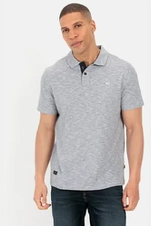 Camel Active Poloshirt aus zertifiziertem Organic Cotton Shirts_Poloshirt grau S