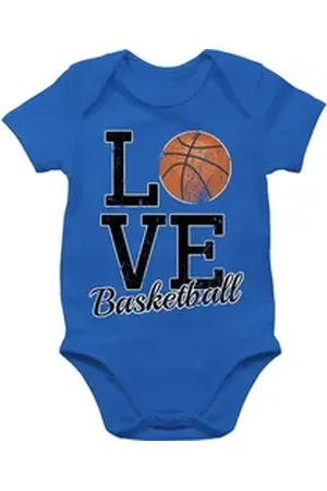 Shirtracer Shirtbody Love Basketball Sport & Bewegung Baby blau 12/18 Monate