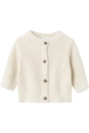 NAME IT Strickjacke Bubba (1-tlg) Plain/ohne Details beige 68