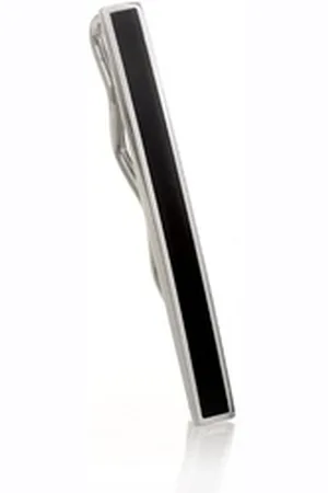 Karisma Krawattennadel Herren Edelstahl 316L Krawattennadel / Krawattenklammer / Tie Clip, schwarz Emailliert - STT006-KA