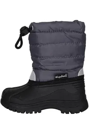Playshoes Winter-Bootie Hüttenschuhe grau|rot 32-33 EU