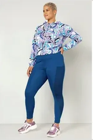 Angel of Style Angel of Style Leggings Leggings Skinny Fit Smartphone-Tasche blau|grün 44