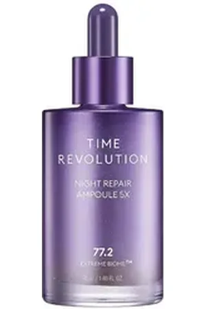Missha Gesichtspflege Time Revolution Night Repair Ampoule 5X – Intensive Nachtpflege gegen Hautalterung, 1-tlg., Extreme Biome Komplex, revitalisierender Multivitaminkomplex