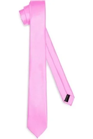 Ladeheid Krawatte Klassische Herren Krawatte glänzend Vielfältige Farben TMS-6 150cmx6cm (1-St) rosa