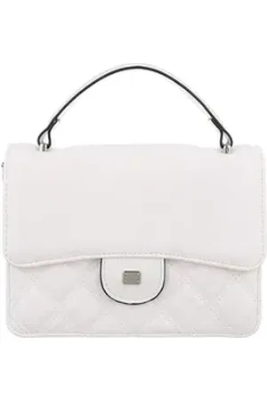 Ital-Design Schultertasche Kleine, Damentasche handtasche in Weiß weiß