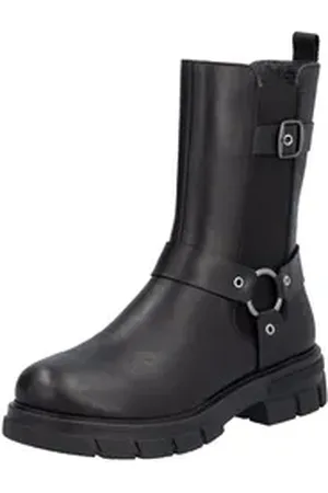 Rieker Chelseaboots, Bikerboots, Schlupfstiefelette mit Innenreißverschluss schwarz 38 EU