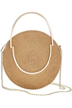 Lascana Umhängetasche, Strandtasche, Henkeltasche, Schultertasche, Bast-Optik VEGAN beige