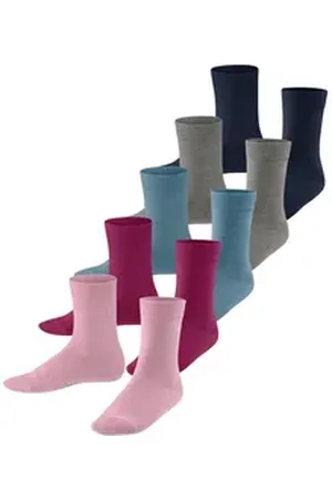 ESPRIT Socken Solid Mix 5-Pack (5-Paar) aus hautfreundlicher Baumwolle bunt 31-34