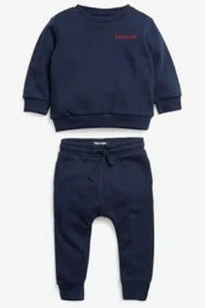 Next Sweatanzug Jersey-Sweatshirt und Jogginghose im Set (2-tlg) blau 92-98 (2-3 J.)