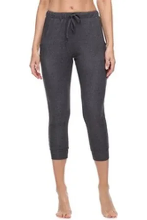 Merry Style Jogginghose Damen 3/4 Hose MS10-278 (1-tlg) elastischer Bund grau XS