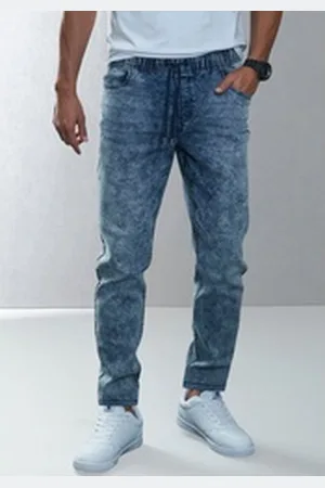 Buffalo Schlupfjeans elastische Joggpants, moonwashed blau M (48/50)