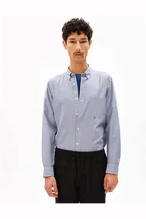 Armedangels Langarmhemd Quaasa Stripes blau S