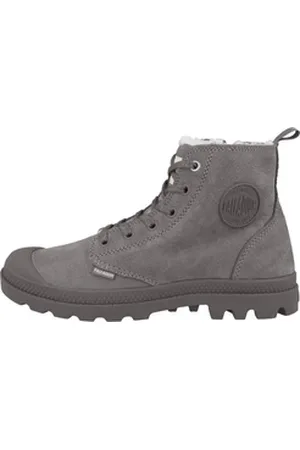 Palladium Pampa Hi Zip WL Leather Damen Schnürboots grau 39,5 EU