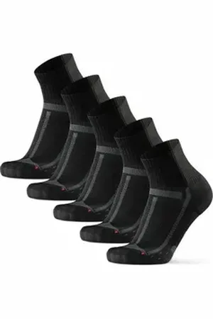 DANISH ENDURANCE Basicsocken Long Distance (5-Paar) rutschfeste Sportsocken, Ideal für Läufer, Anti-Blasen schwarz 39/42