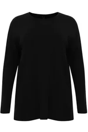 Yoek Longpullover Damen Pullover Große Größen schwarz 46/48