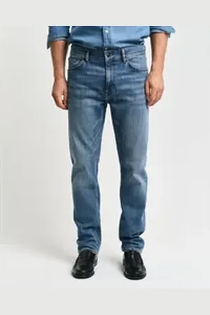 GANT Regular-fit-Jeans REGULAR JEANS blau 34