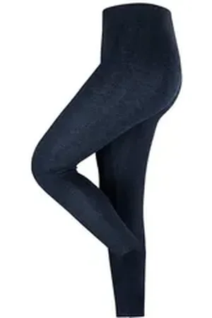 ESPRIT Feinstrumpfleggings Check (1 St) mit Komfort-Bündchen blau 42-44