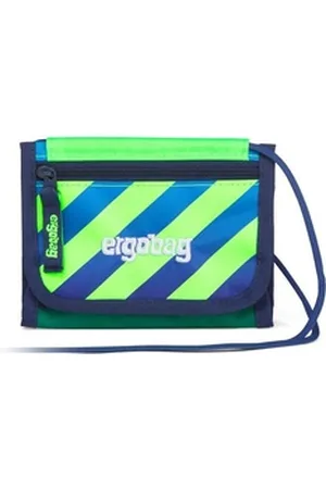 Ergobag Schulranzen Brustbeutel TruckBär (1 Stück), Münzfach, Fahrkartenfach, Geldbeutel grün