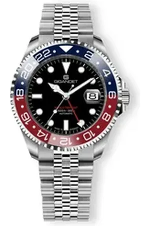 Gigandet Automatikuhr Made in Germany, Saphirglas, WORLD TRIP GMT - G1000-006M-C, GMT, Keramik, verschraubtes Band
