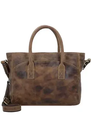 Greenburry Shopper Vintage, Leder braun