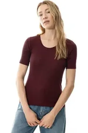 Mey Thermounterhemd Shirt Serie Exquisite 66576 indigo Rose (1 Stück, 1-St., 12 Stück) wärmend lila 48