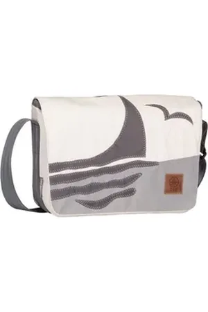360 Grad 360Grad Umhängetasche Barkasse Mini, Messenger Bag gelb|grau|weiß