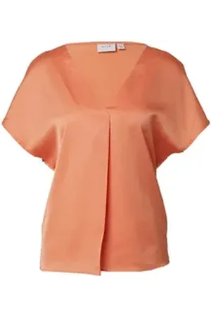 VILA Funktionsshirt VIEllette (1-tlg) Falten orange 40
