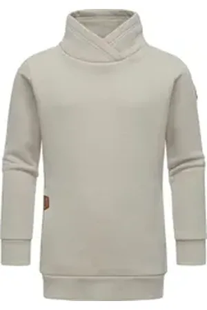 Ragwear Stehkragenpullover Nesie Recycelter Mädchen Pullover mit Stehkragen beige|braun 158
